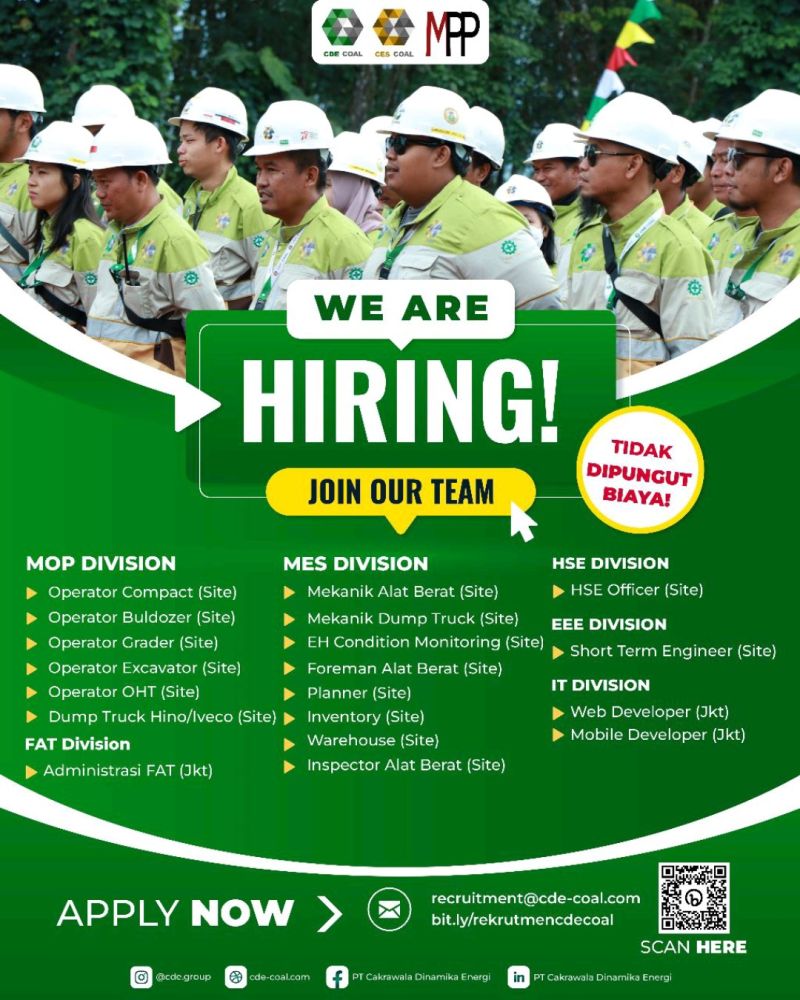 Lowongan Kerja di PT Cakrawala Dinamika Energi